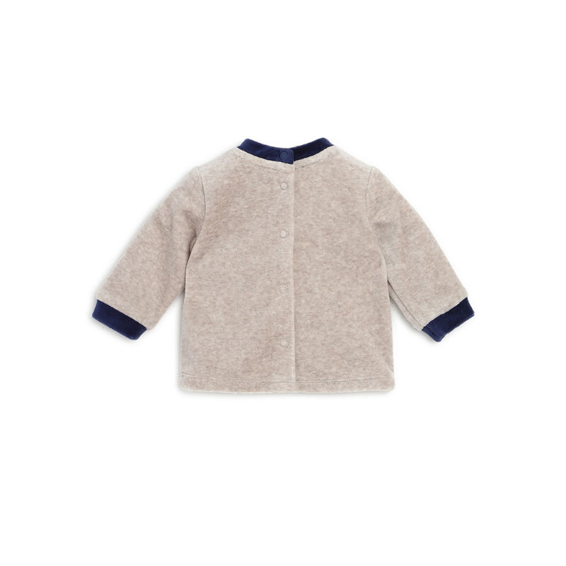 Boys Dark Blue Applique Smock with Legging image number 1